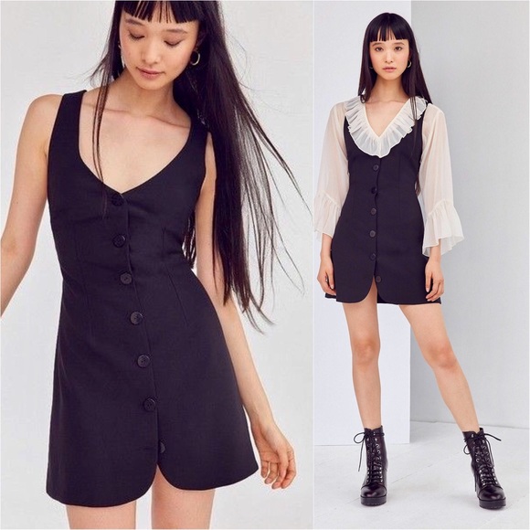 Cooperative Dresses & Skirts - SIZE 2 Cooperative black button front mini dress